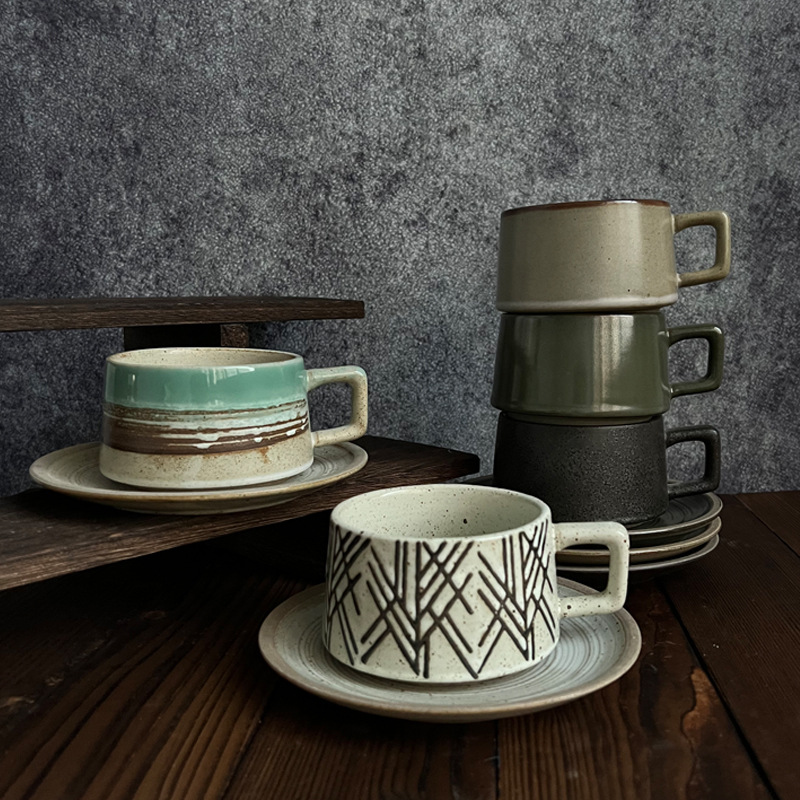 Espresso Cup Saucer - Ensemble de tasses à café et