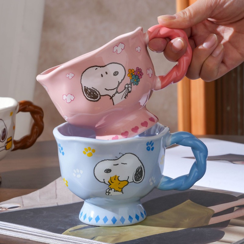 Coffee Tea Shop - Tasse à pied haut en céramique
