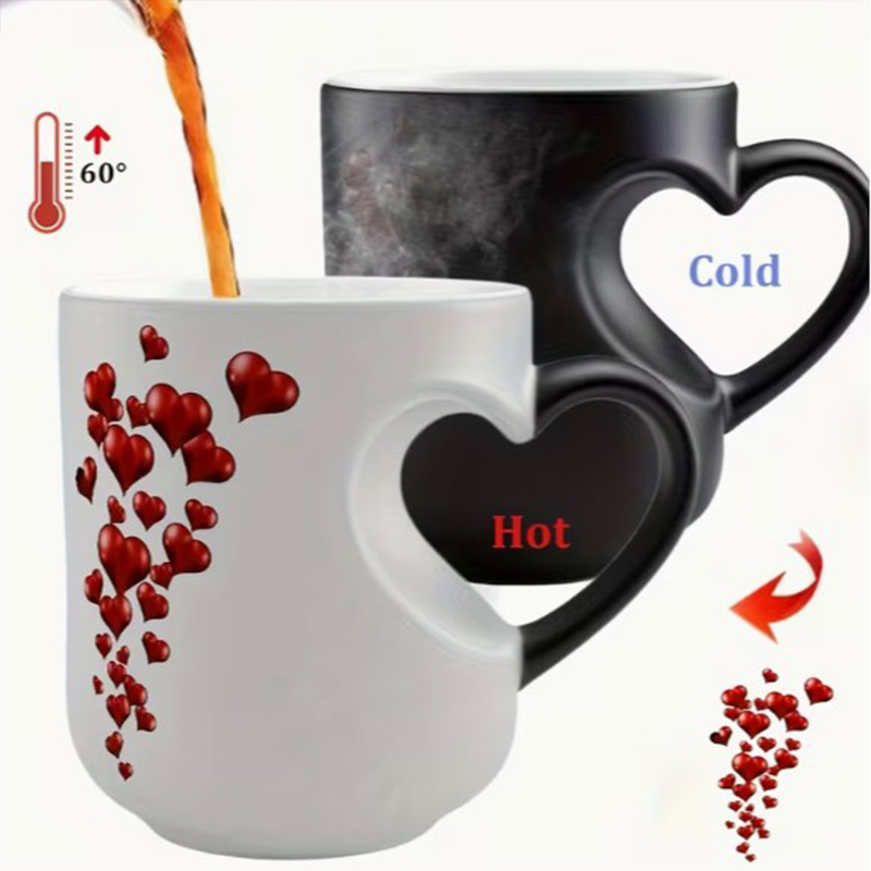 Coffee Tea Love - Tasse en céramique à thème romantique,