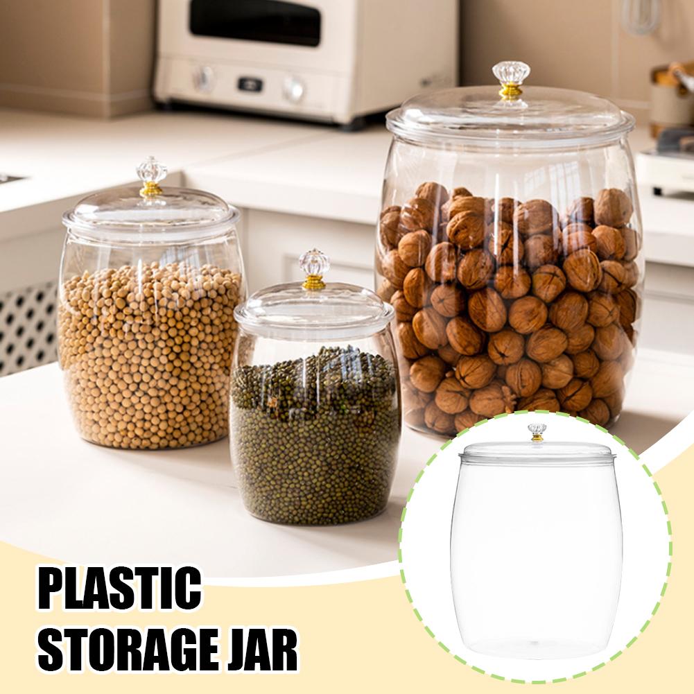 Coffee Tea And Bean - Grand bocal transparent en plastique scellé
