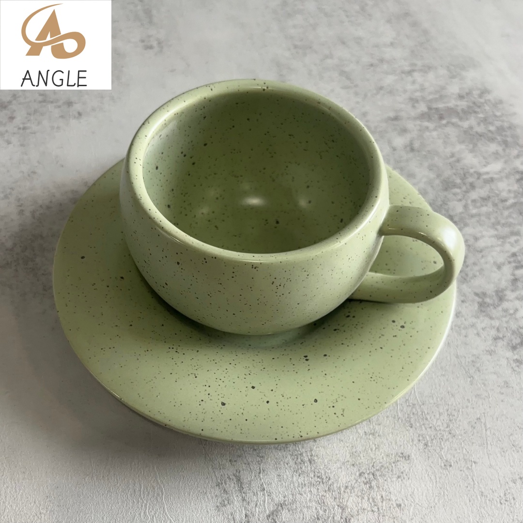 Espresso Cup Saucer - Tasse à café en céramique vintage