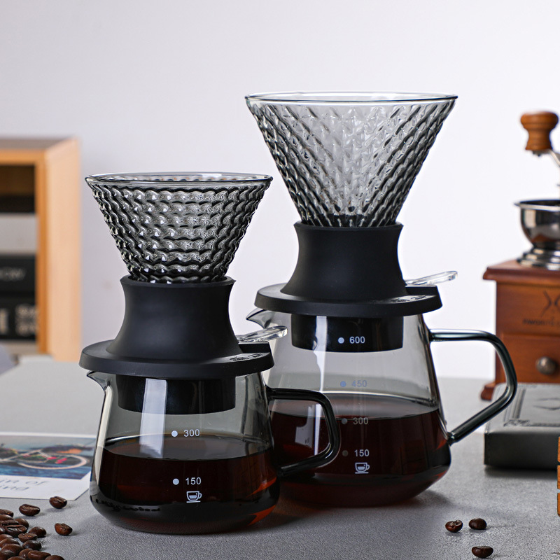 Coffee Dripper V60 - Tasse-filtre à café réutilisable en verre
