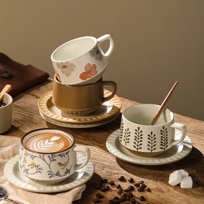 Tasse en céramique rétro poter - Espresso Cup Saucer avis et prix