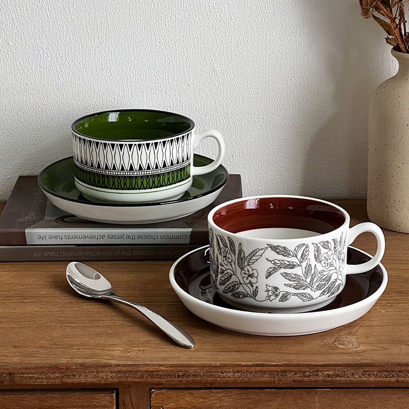 Tasse à café latte vintage fin - Coffee Tea Shop avis et prix