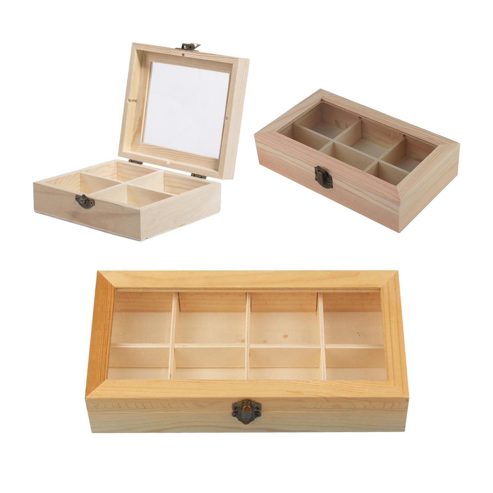 Boîte à thé en bois avec fenêt - Coffee Tea Display avis et prix