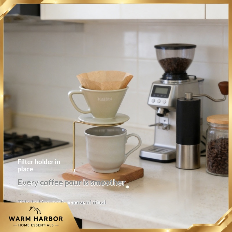 Support en bois et laiton pour - Coffee Dripper V60 avis et prix