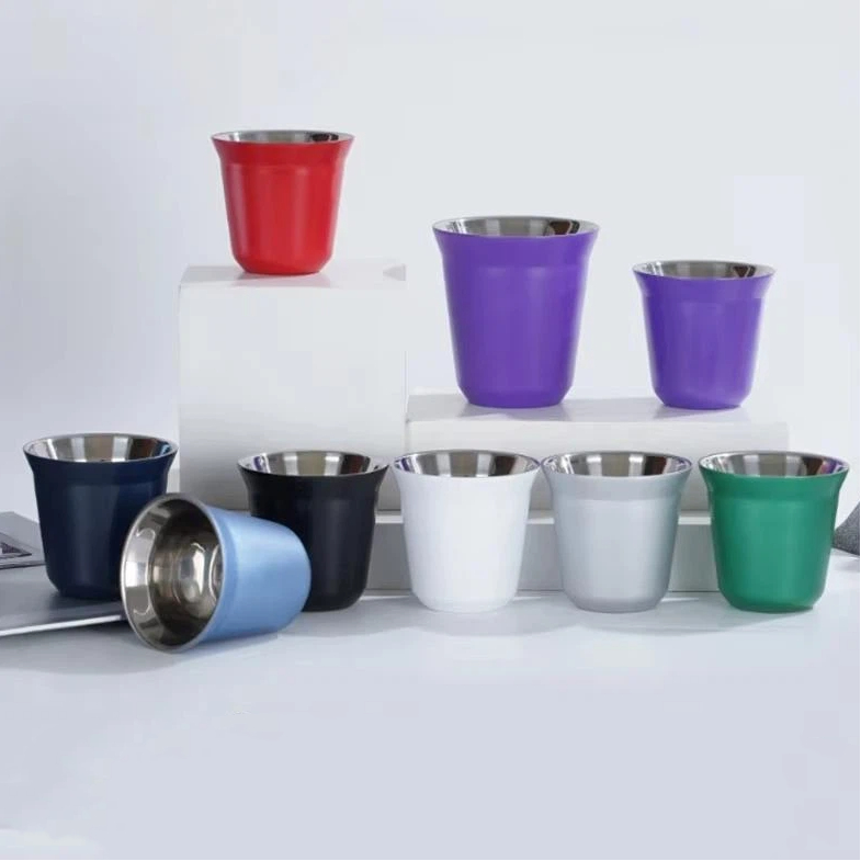 Tasse à café expresso en acier - Espresso Cup Saucer avis et prix